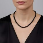 Mat Siyah Oniks ve Hematit Kolye - Takı Mahzeni