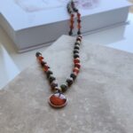 Renkli Doğal Taş Kolye | Bohem - Görsel 2